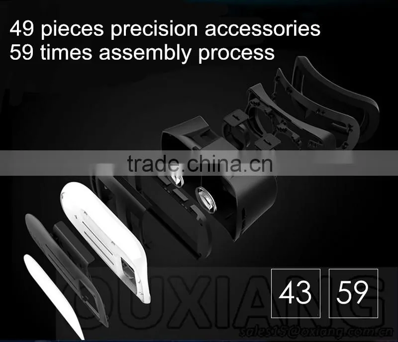 2016 New Design 3D VR glasses virtual reality headset 3d VR BOX VR CASE