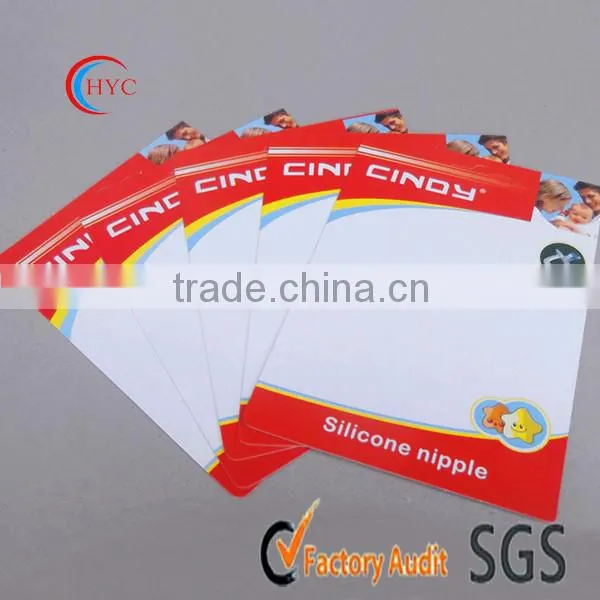 high quality custom printed glossy lamination paper cards