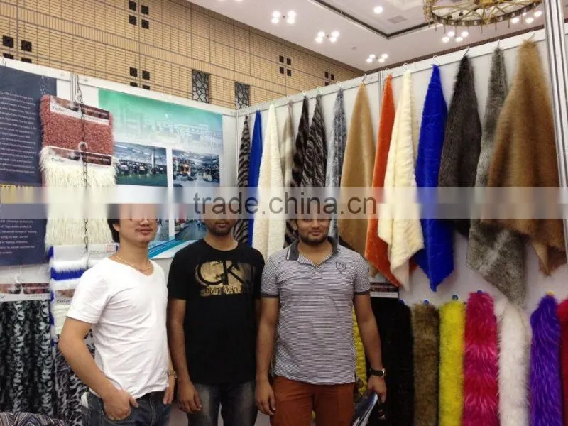 100% polyester velboa fabric