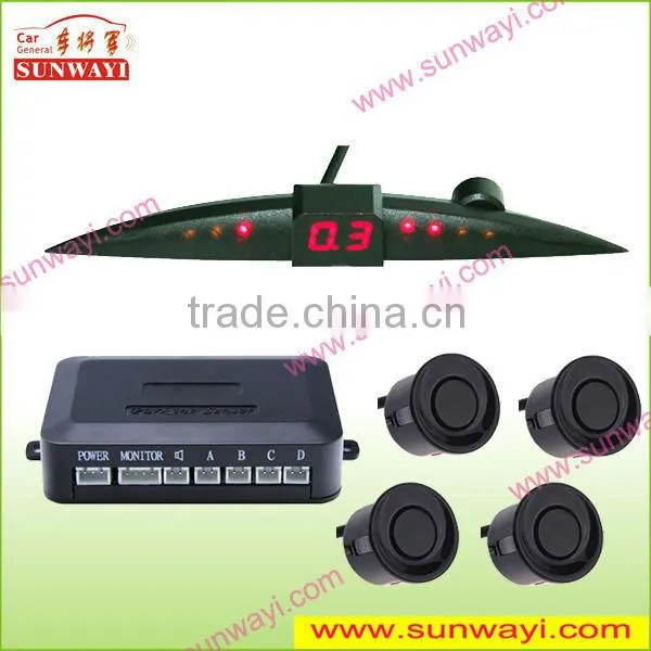 4 channel LED Black parking sensor system