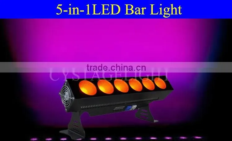 6x25W RGBWA 5 IN 1LED Bar Light Wall Wash Light