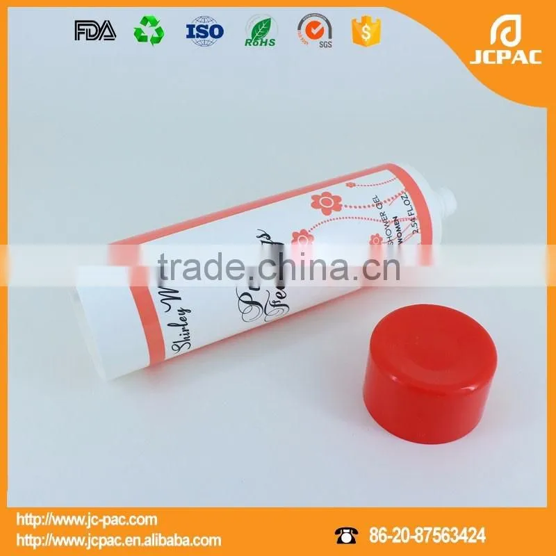 cosmetic plastic whitening cream massage tube