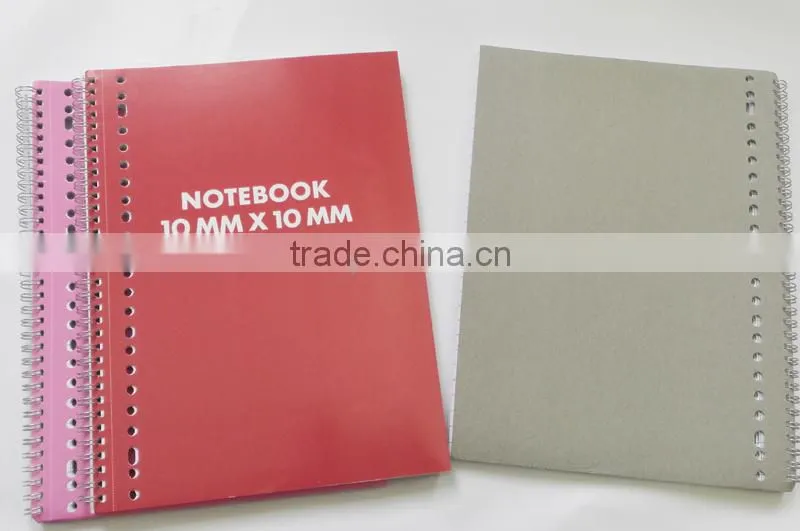 cheap A4/A5/aA6 single spiral notebook
