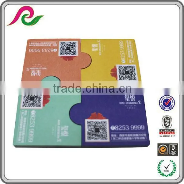 Colorful puzzle memo pad with individul packaging