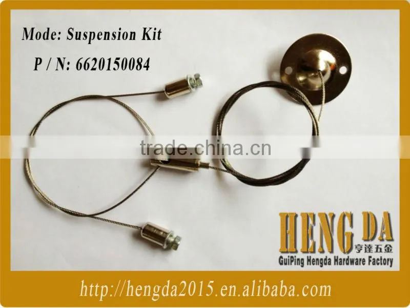 Led board lifting rope with non-removable hook