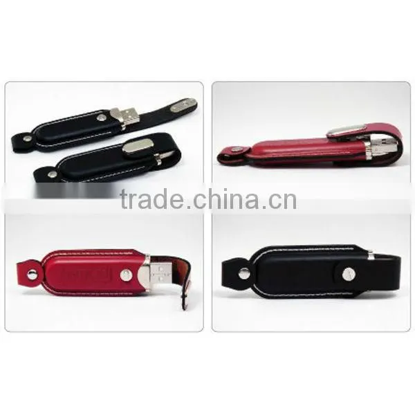 high speed USB 2.0 leather 4GB USB flash drives
