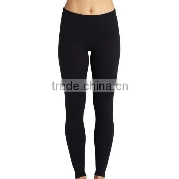 2016 Newest design 4-way stretch Quick-drying shiny yoga pants