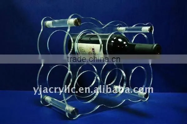 Transparent acrylic wine rack