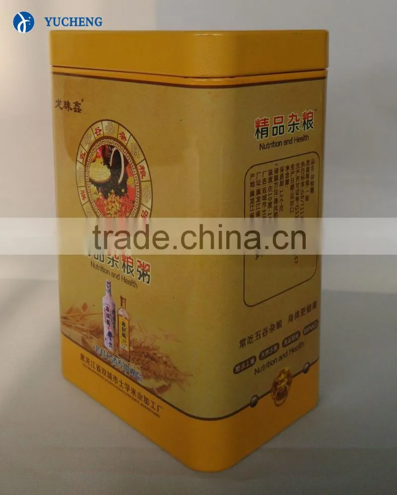 hangzhou manufacturer custom printed tin can for food packaging
