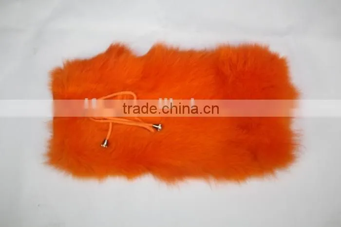 Lady Fashion White Boot Topper/Real Fox Fur Leg Warmer