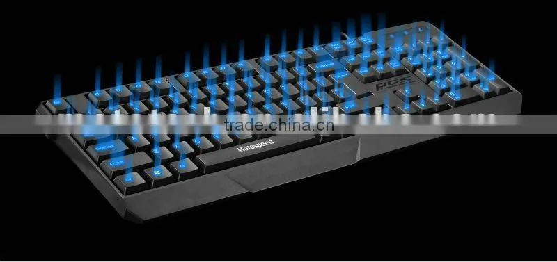 USB 7 colors colorful LED Illuminated Ergonomic Backlight Gaming Wired Keyboard for Laptop PC