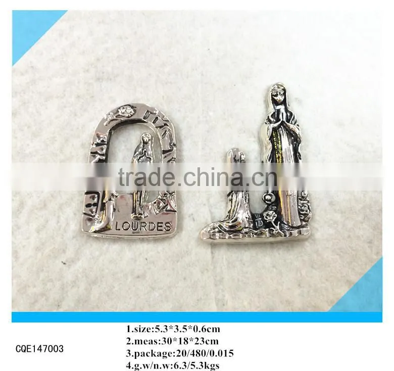 Our Lady Of Lourdes Metal Fridge Magnet