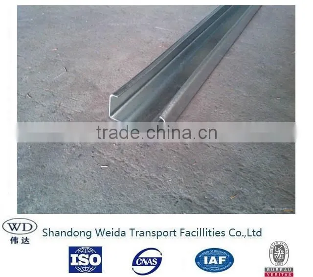 Highway Guardrail used Galvanized Steel beam Post C type Post