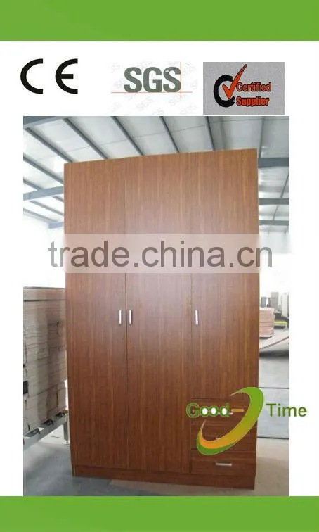 fsc 3 door modern melamine closet design factory