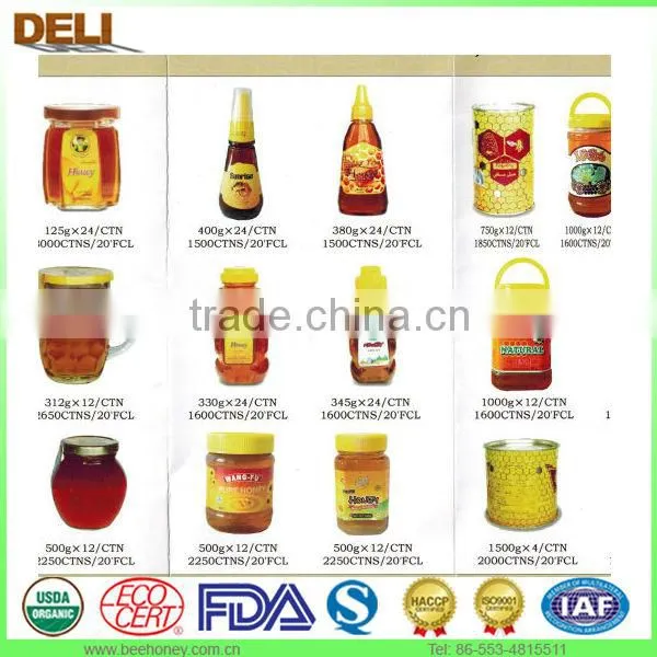 Tin Packing Golden Honey Syrup for Yemen