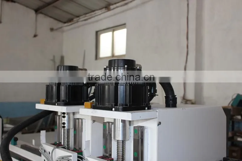 heavy duty 3d stone carving machine with 2 spindles