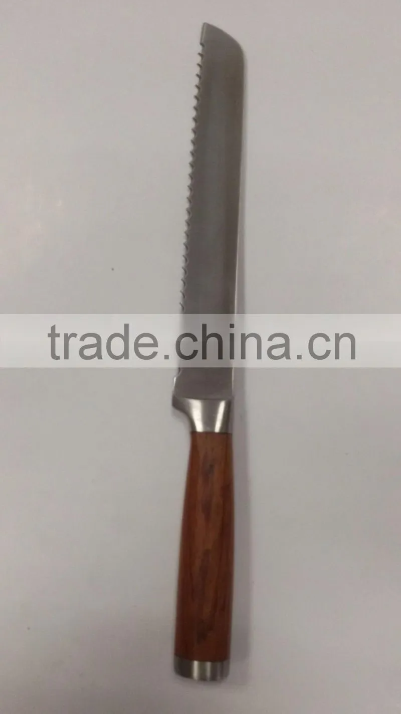 High-end color wood handle 7 sets of knives