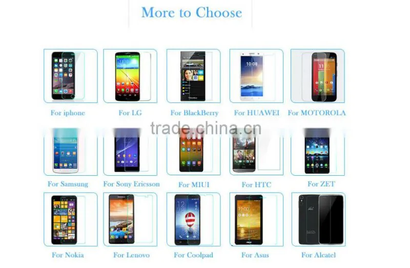 Anti-fingerprint colored clear tempered glass screen protector for Huawei P9