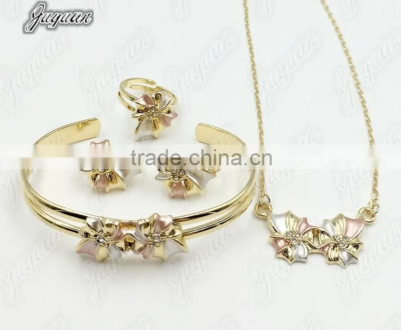 Juyuan Fashion 18K Gold Three Color Crystal,rhinestone Baby Set