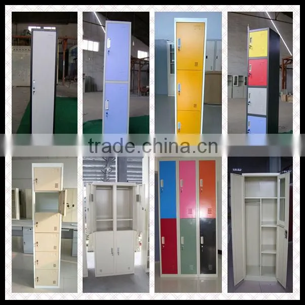 Stainless steel cabinet clothes locker/steel wardrobe lockers/metal clothes locker