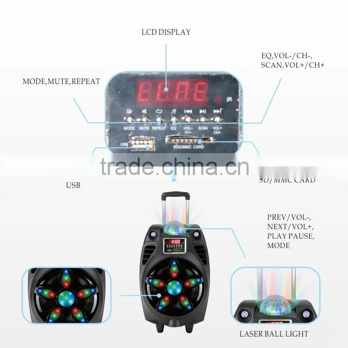 tube amplifer music baby speaker wireless portable microphone speaker system