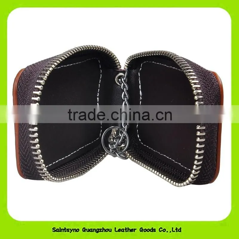 Zip Around vintage leather key wallet key holder 16648