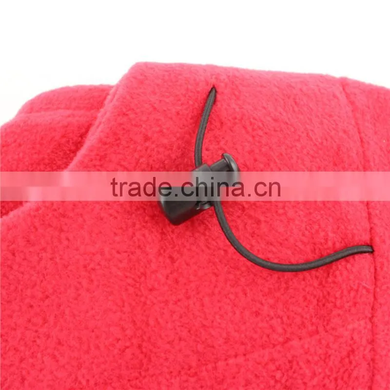 Warm red fleece face mask animal balaclava