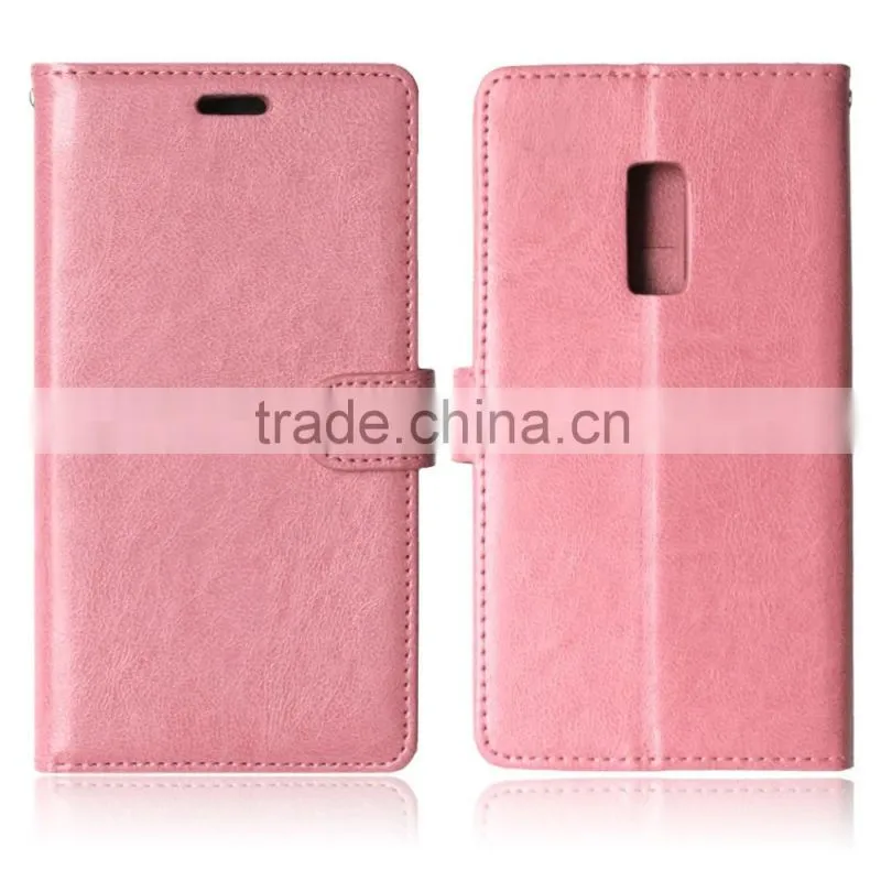 Mobile Phone PU Leather Flip Card-slot Case for OnePlus 2