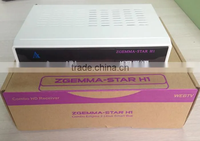 Enigma2 Zgemma Star H1 HD satellite tv receiver Linux OS Zgemma Star H1 with internet connection