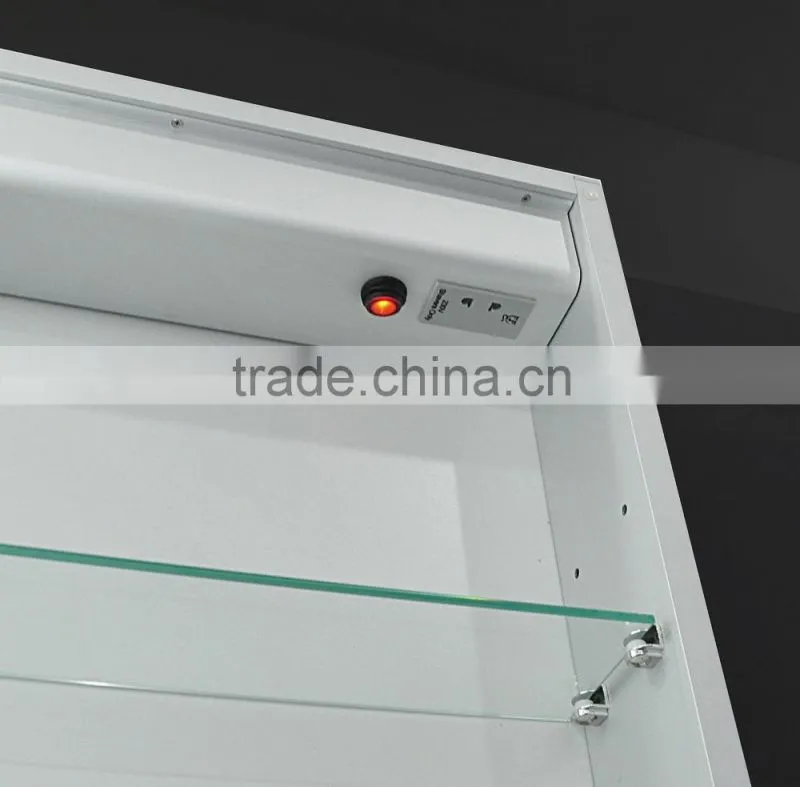 LED Mirror Cabinet with Sensor, Demister and Shaver for modern bathroom
