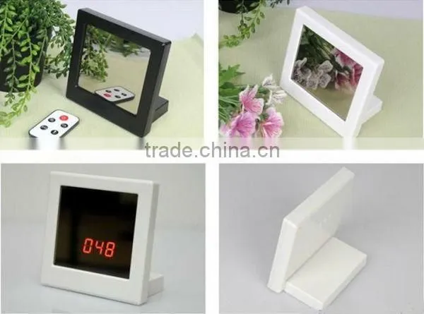 HD mirror clock camera with remote controller