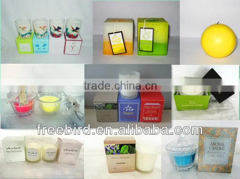 Scented Pillar Candle in Gift Box