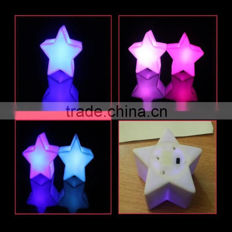 colour changing led flashing star shape mood light