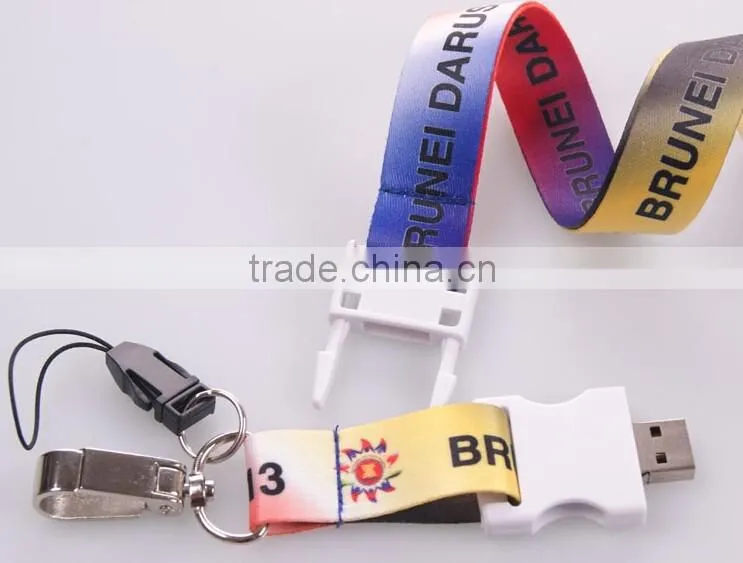 8gb usb lanyards with full company logo printed on