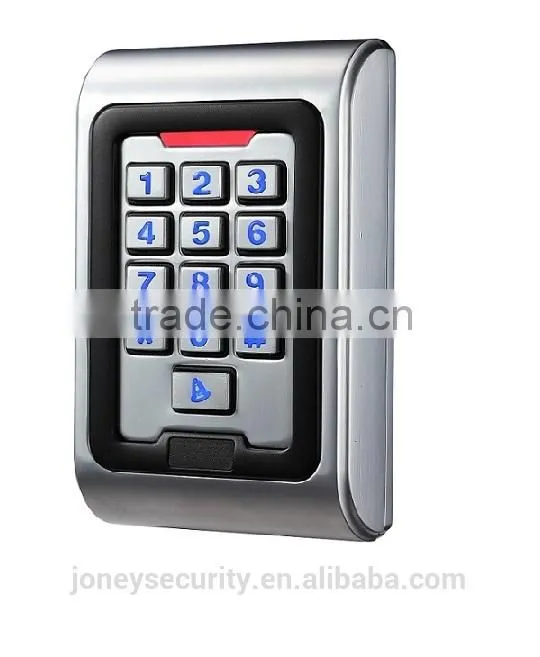 waterproof vandalproof metal single door access control keypad