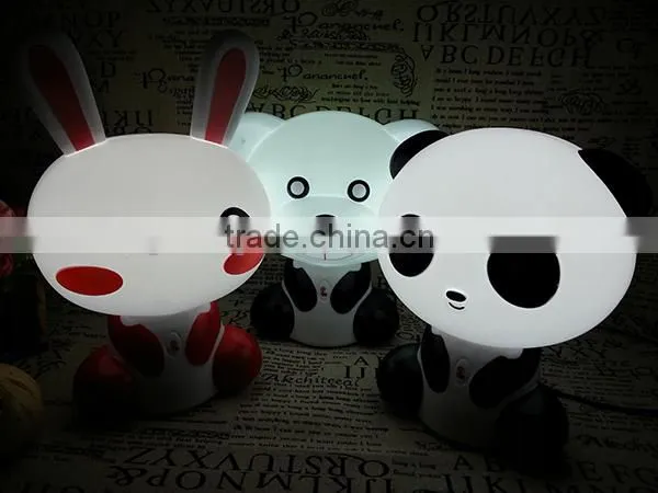 2014 Portable LED Lamp, touchable night light, Living room Desk Lamp, Rechargeable Rabbit touch table lamp.