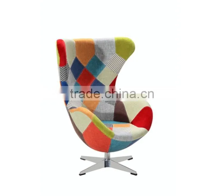 Patchwork cheap egg chair waiting room chairs