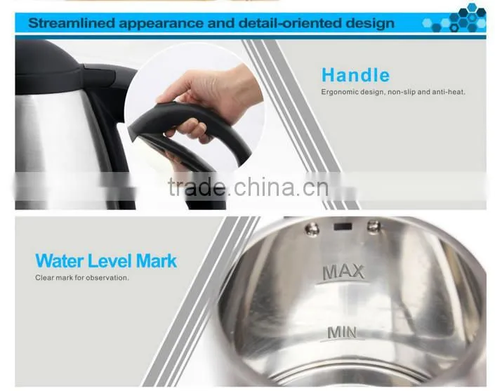 Stainless steel electric drinking water kettle