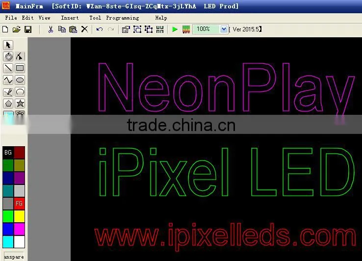 2015 low sales led edit software,neonplay programing software