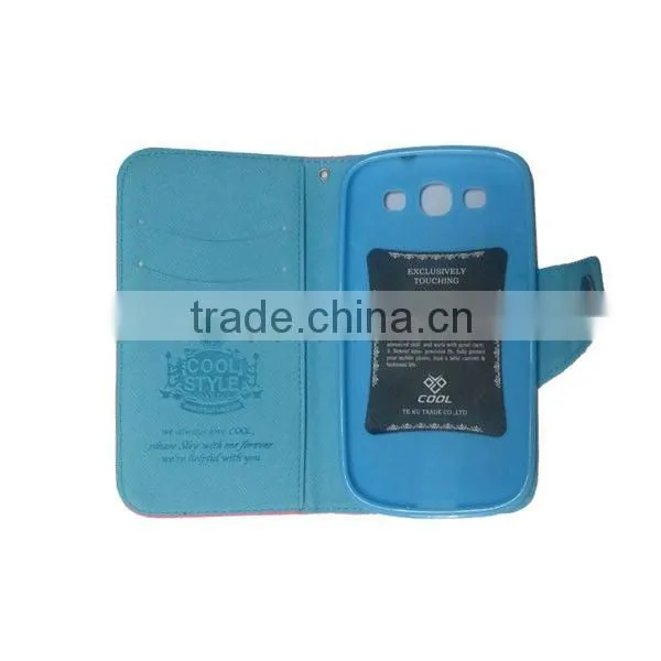 Candy color folio leather case for Pantech SKY Vega IM-A810K