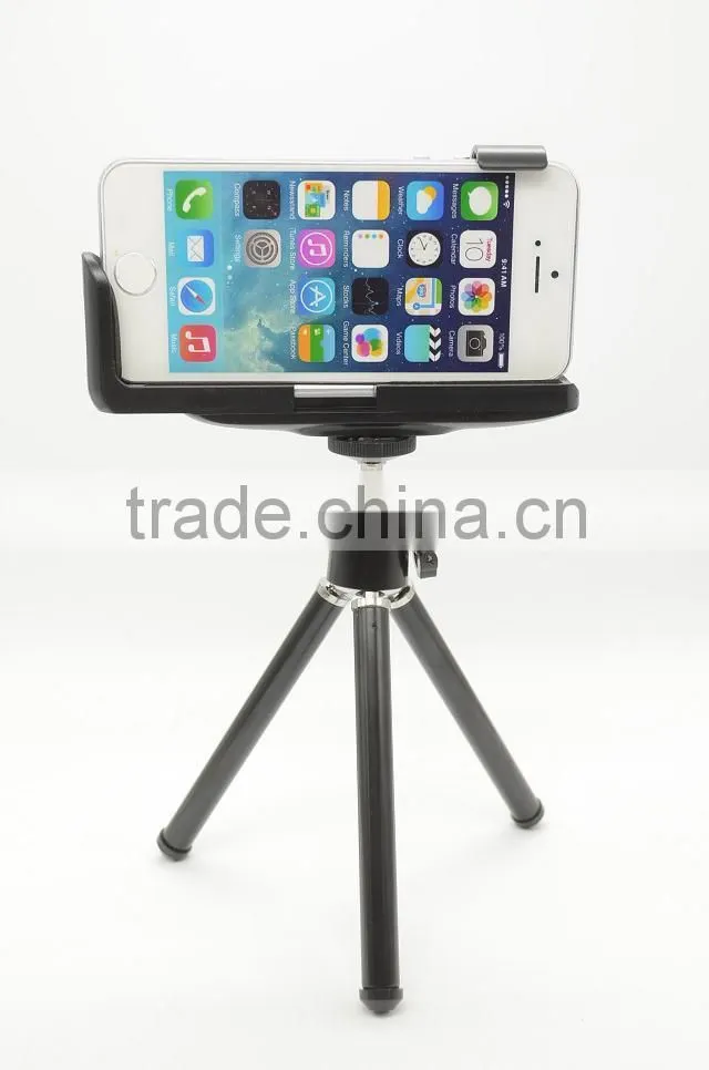 Carry-home Universal Mounting Phone Tripod for Phone and Camera with Metal Holder