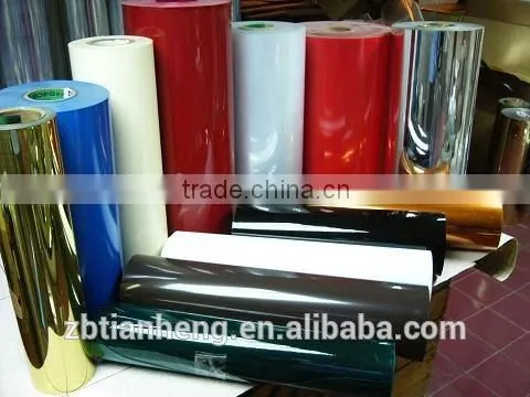 Metalized gold gold PVC film,PVC film roll