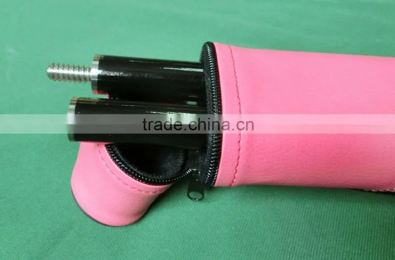 Protable billiard pool cue case with cue billiard accessories