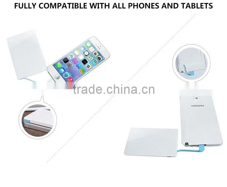 2016 Mobile Accessories Wholesale Power Bank 2500 mAh Slim Power Bank