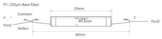 Filter Wavelength Division Multiplexer 1x2 DWDM Red/Blue C-Band Filter with Non-Flux Metal Bonding Package OEM factory