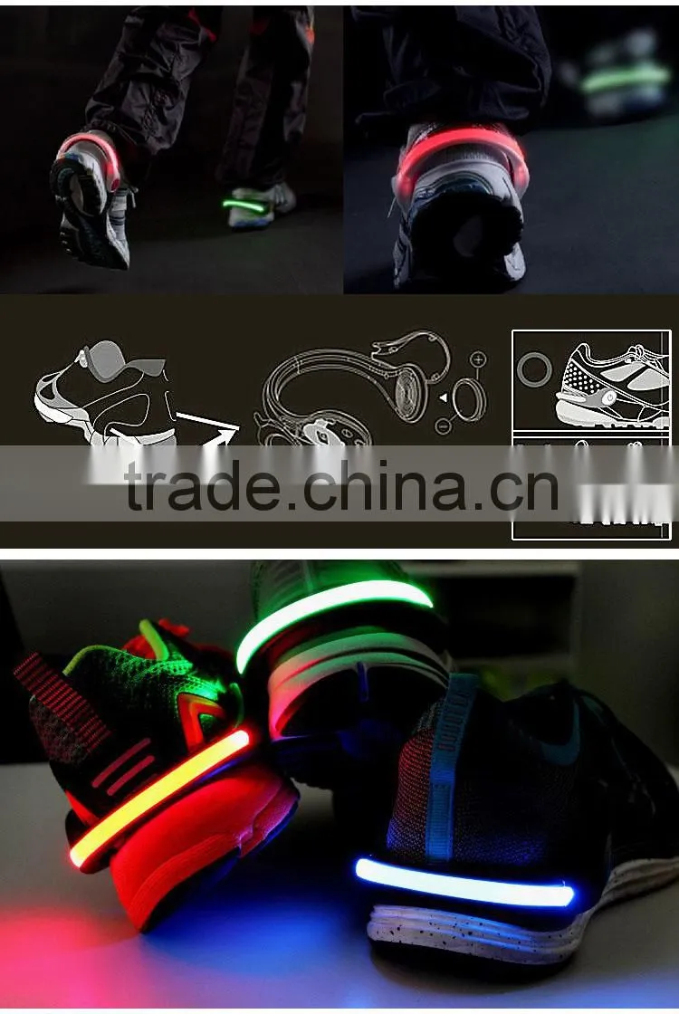 Sport 2 LED led flashing shoe light clip light for night running and night riding
