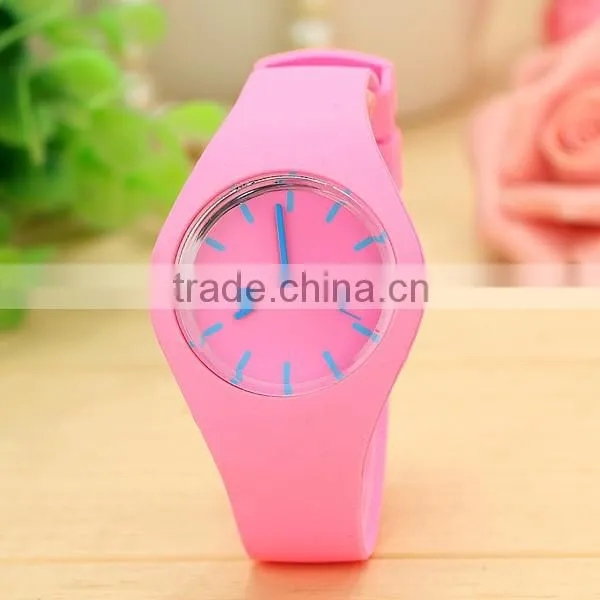 Custom Design Fashion Fruit Color Silicone Watch