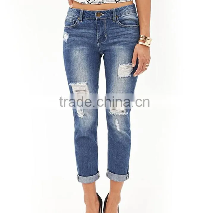 OEM service wholesale girls 2014 new style latest fashion slim jeans pants