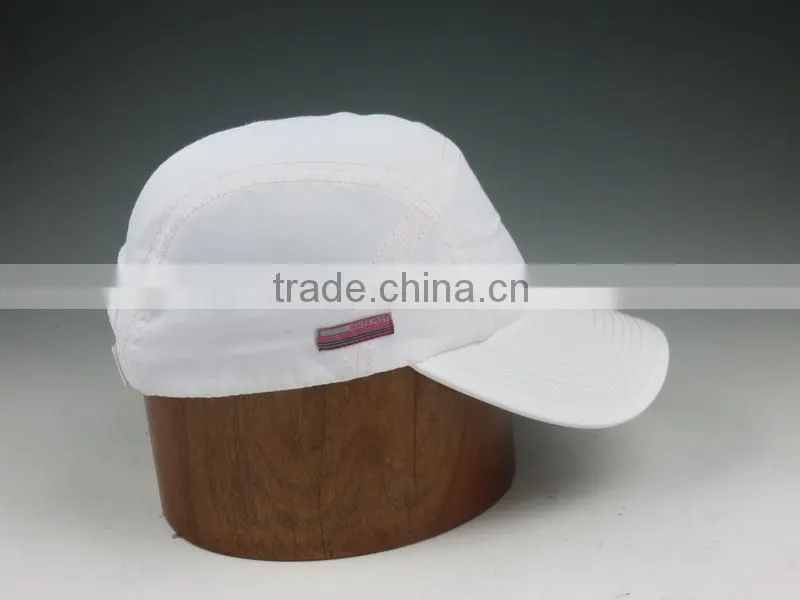 plain white soft fabric ladies sports cap