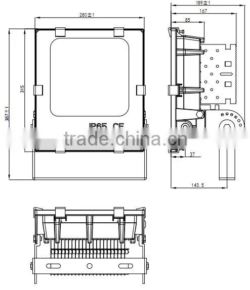 High Lumen Best 150W 50W Led Flood Light Price For Gas Station
